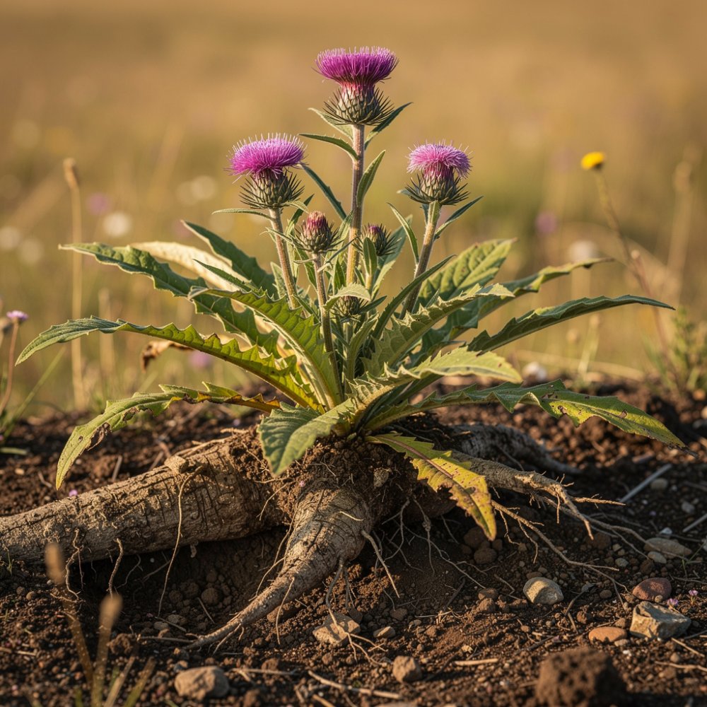Rădăcina maralí – plantă cu tulpină înaltă și rădăcină