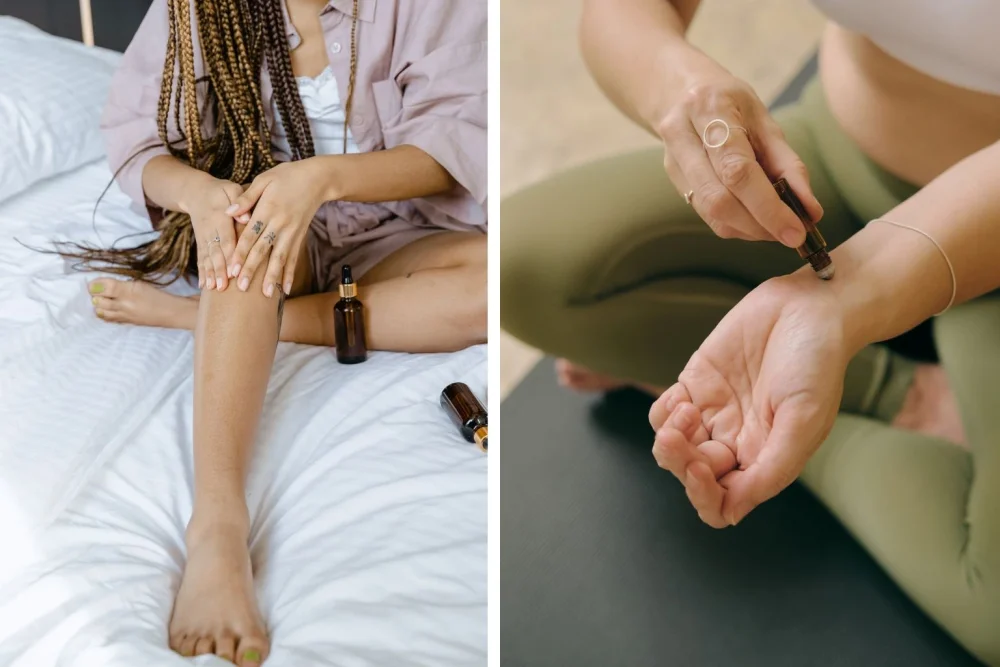 Bezpečné používání esenciálních olejů – test na kůži