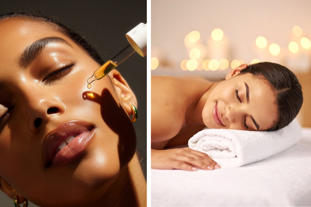 Relaxace při masáži s přírodním olejem – jemná péče o tělo v harmonickém wellness prostředí.